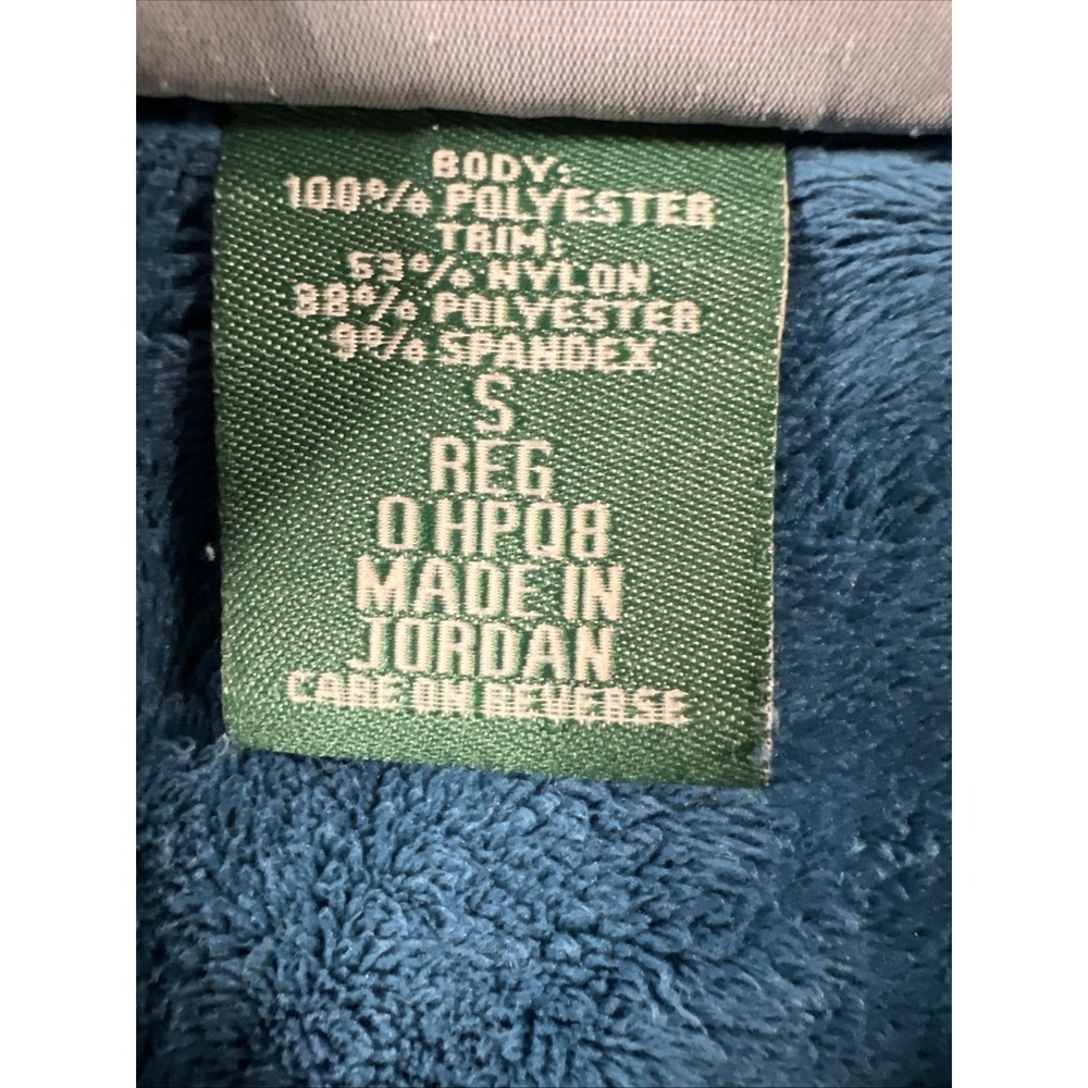 L.L. Bean Women's Full-Zip Fleece Jacket Teal Swirl Pattern Size Small Regular - Picture 7 of 13